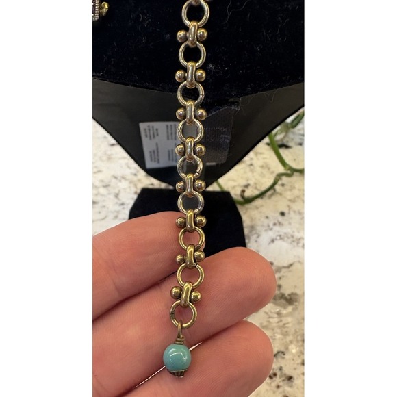 Heidi Daus Turquoise-Style Bead Statement Pendant Necklace‎ Art Nouveau - Picture 5 of 16